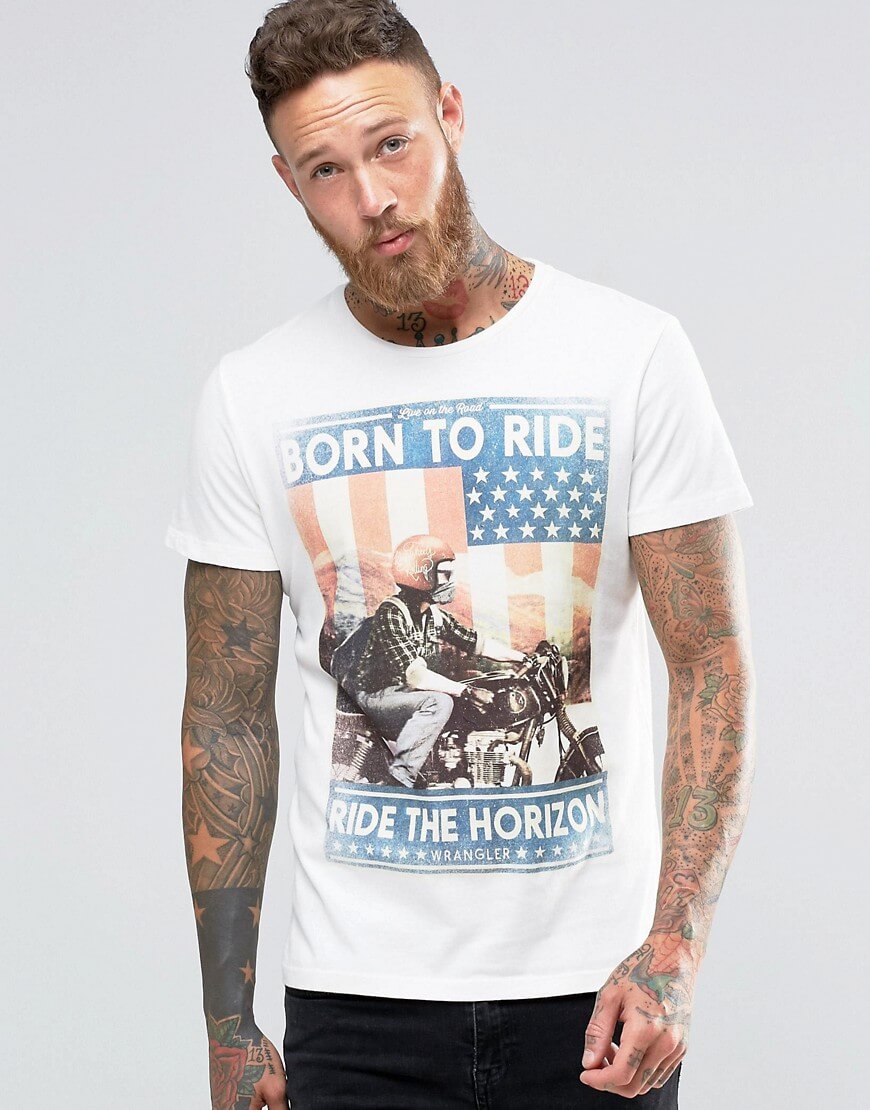 Wrangler Born to Ride T-Shirt - Paladin